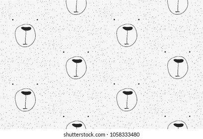 Bear Pattern Fabric Design