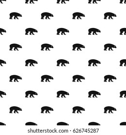 Bear pattern seamless in simple style vector illustration