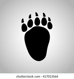 Bear paw  print icon