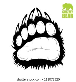 Bear paw - vector illustration