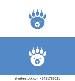 Bear Paw vector Logo Template