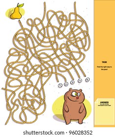 Bear and Pear : Maze Game with Solution