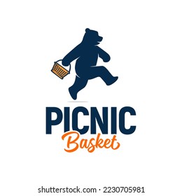 Bear, Picnic Basket Logo Inspiration