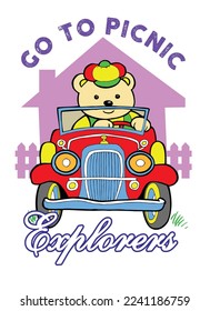 Bear pictures vector illustration for your T shirt or your Cards