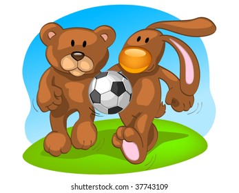 bear and rabbit
