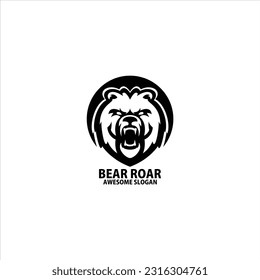 bear roar design gaming esport logo