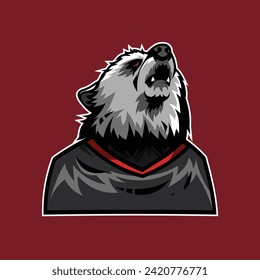 bear roaring clip art vector