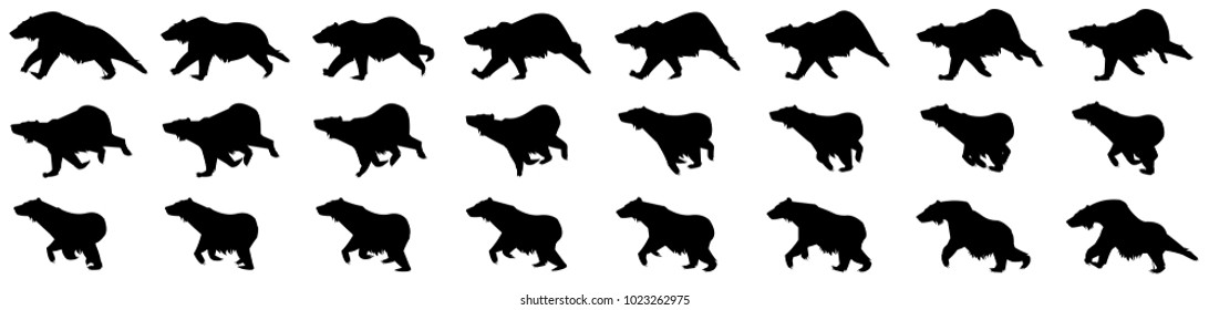 Bear Running Animation Sprite Sheet