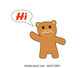 bear say hi 