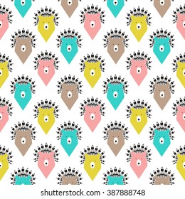 Bear seamless pattern.
