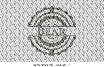 Baño brillante de plata. Patrón de escalas. Ilustración vectorial. Detallado. 