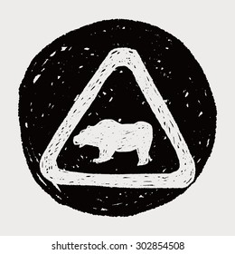 bear sign doodle