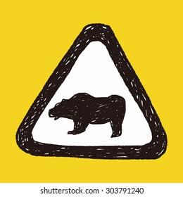 bear sign doodle
