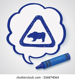 bear sign doodle