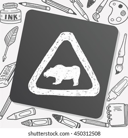 bear sign doodle