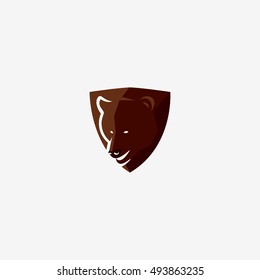 Bear sign - vector illustration