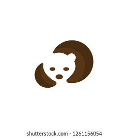 Bear Silhouette Animal Wildlife Creative Logo