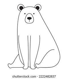 bear silhouette design over white