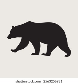 bear silhouette design for using 