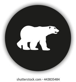 Bear silhouette. Flat illustration.