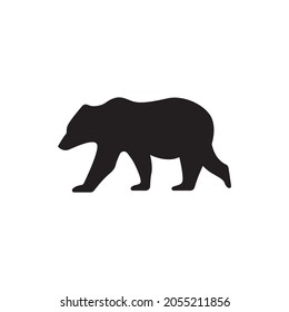 bear silhouette icon vector illustration for websites