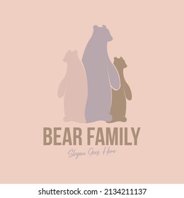 Bear Silhouette Logo Design Concept Vector. Animal Silhouette Logo Design Template