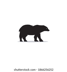 Bear silhouette logo icon vector 