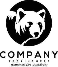 bear silhouette mascot logo icon