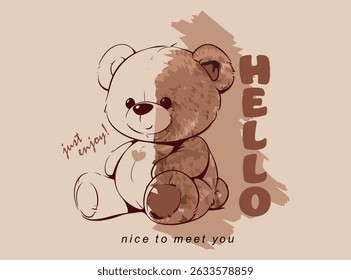 Silhueta de urso fazendo uma pausa