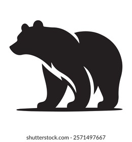 A Bear silhouette vector art illustration