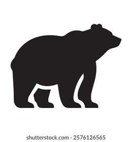 A Bear silhouette vector art illustration