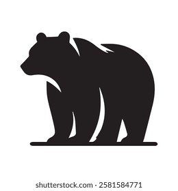 A Bear silhouette vector art illustration 5