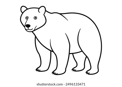 Bär Silhouette, Vektor, Design, Illustration.