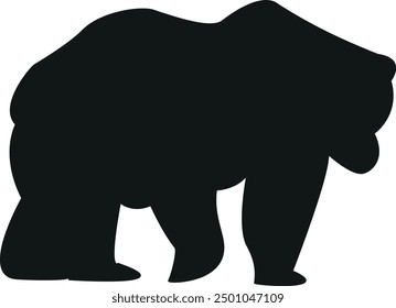 Bear silhouette, bear vector, bear illustration 