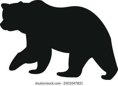 Bear silhouette, bear vector, bear illustration 