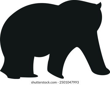 Bärensilhouette, Bärenvektor, Bärengrafik 