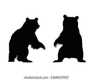 Bear Silhouette Vector. Bear Vector Illustration. Bear Artwork.