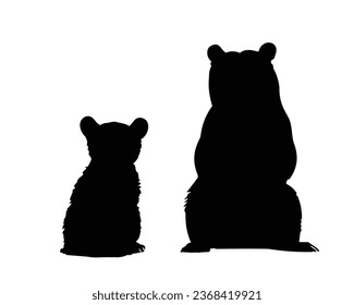 Bear Silhouette Vector. Bear Vector Illustration. Bear Artwork.