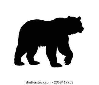 Bear Silhouette Vector. Bear Vector Illustration. Bear Artwork.