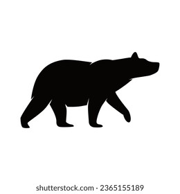 bear silhouette vector logo template