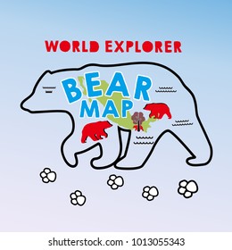 bear silhouette wild explorer