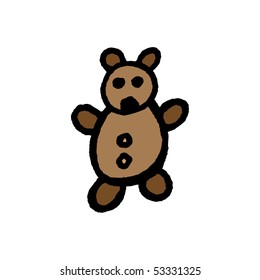  Bear sketch. Vector.