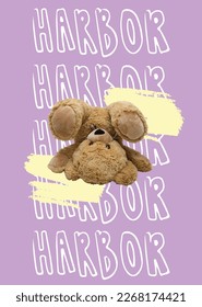 bear slogan t shirt harbor