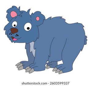 A bear smiling vector illustration