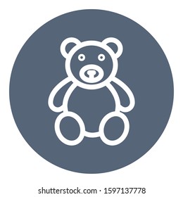 
Bear, soft, stuffed, teddy, toy  Isolated Vector icon which can easily modify or edit
