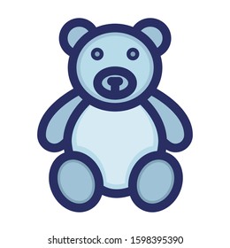 
Bear, soft, stuffed, teddy, toy  Isolated Vector icon which can easily modify or edit

