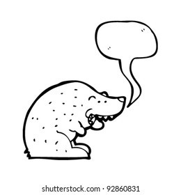 bear with speech bubble