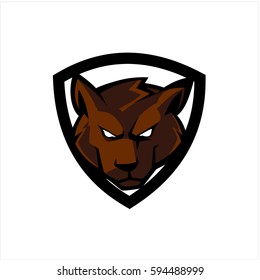 bear sport security logo icon
