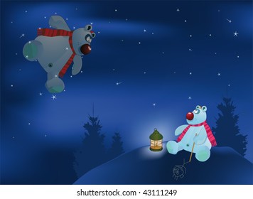 bear and stars