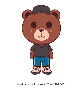 pegatina de oso diseño lindo para ti